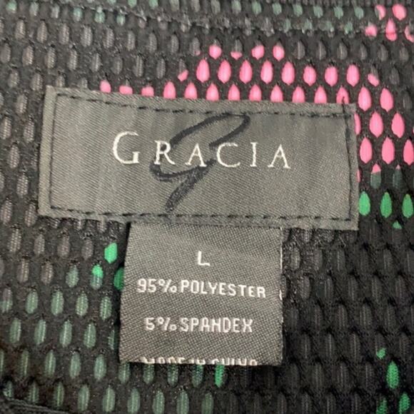 Gracia camo fishnet overlay bomber jacket - Picture 3 of 5